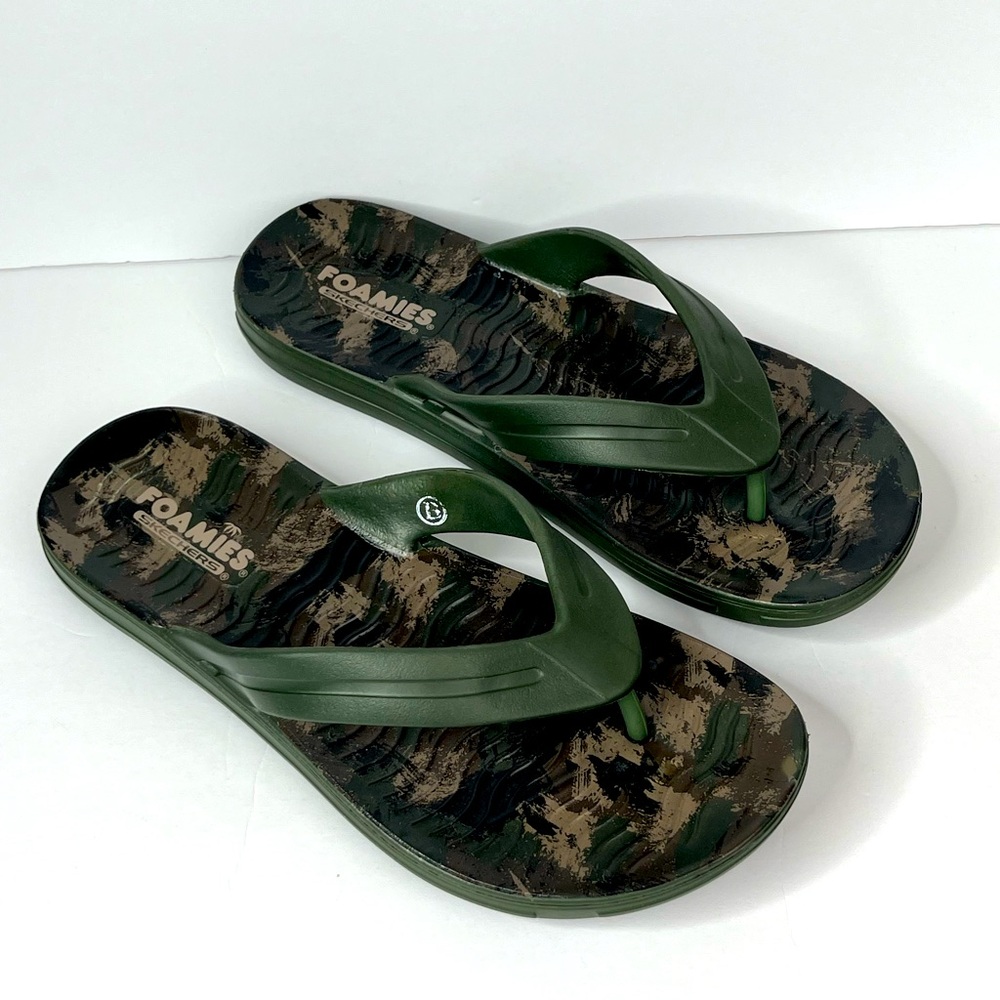 NIB Sketcher Men’s Foamies: Sandbar - Hide Out Thong Sandals Size 7 #300